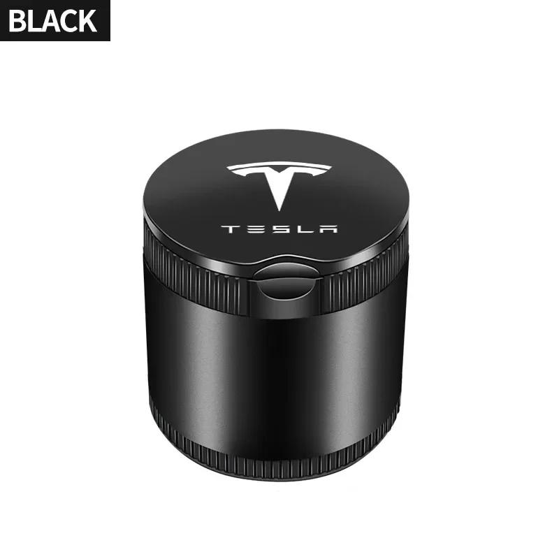 Autoaufkleber Tesla Auto Zigarettenaschenbecher Becher mit Deckel Tragbarer Abnehmbarer Fahrzeug Aschenbecher Halter Box Für Tesla Model 3 Model S Mo