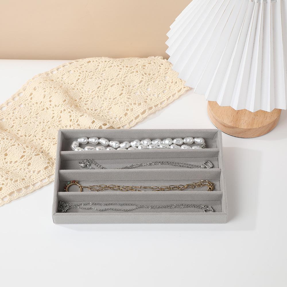 Multi-Style Plush Jewelry Storage Box with Drawers