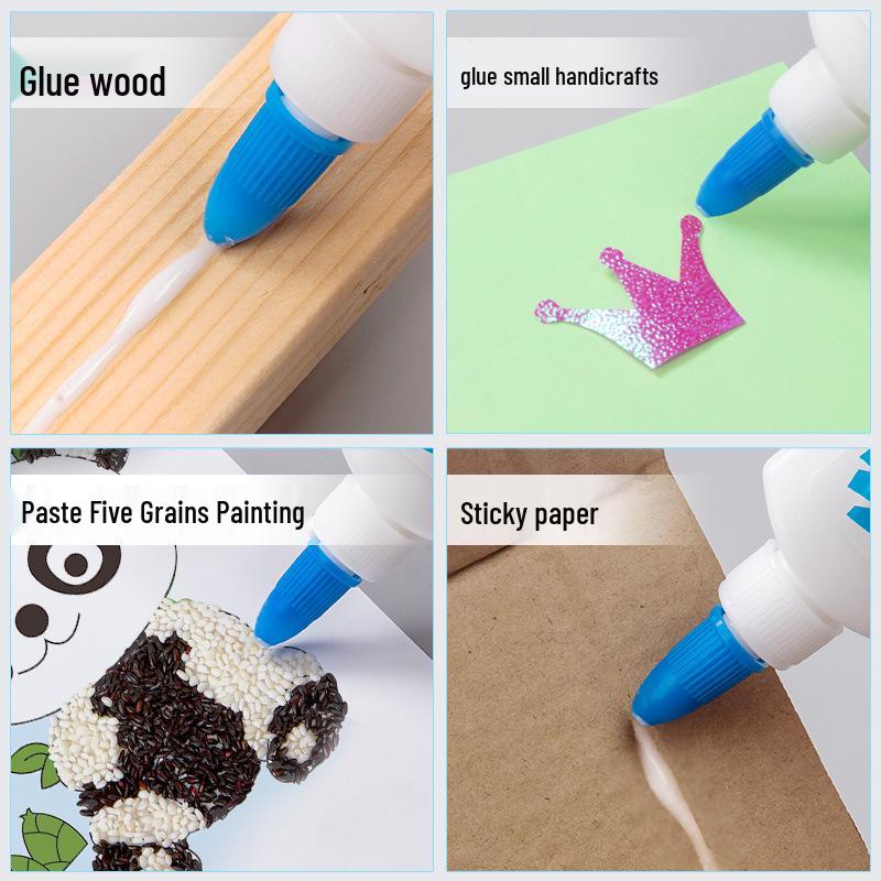 Large White Quick-Dry Kids' Craft Glue - Ideal for Kindergarten & DIY Woodworking