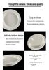 Round Melamine Dumpling Plate with Draining Layer - Imitation Porcelain Tableware for Home and Commercial Use