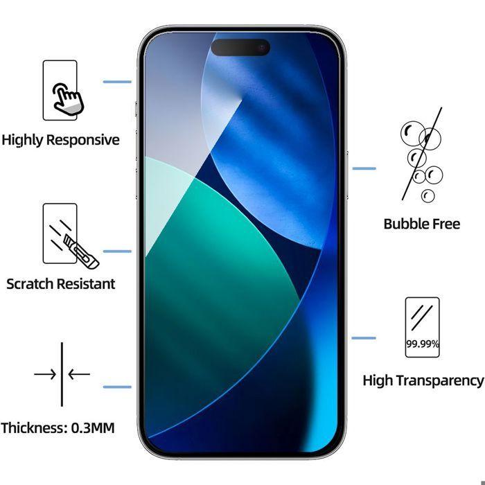 Verre Trempé pour iPhone Air - BOOLING - Transparent 9H Antichoc Anti-Rayures
