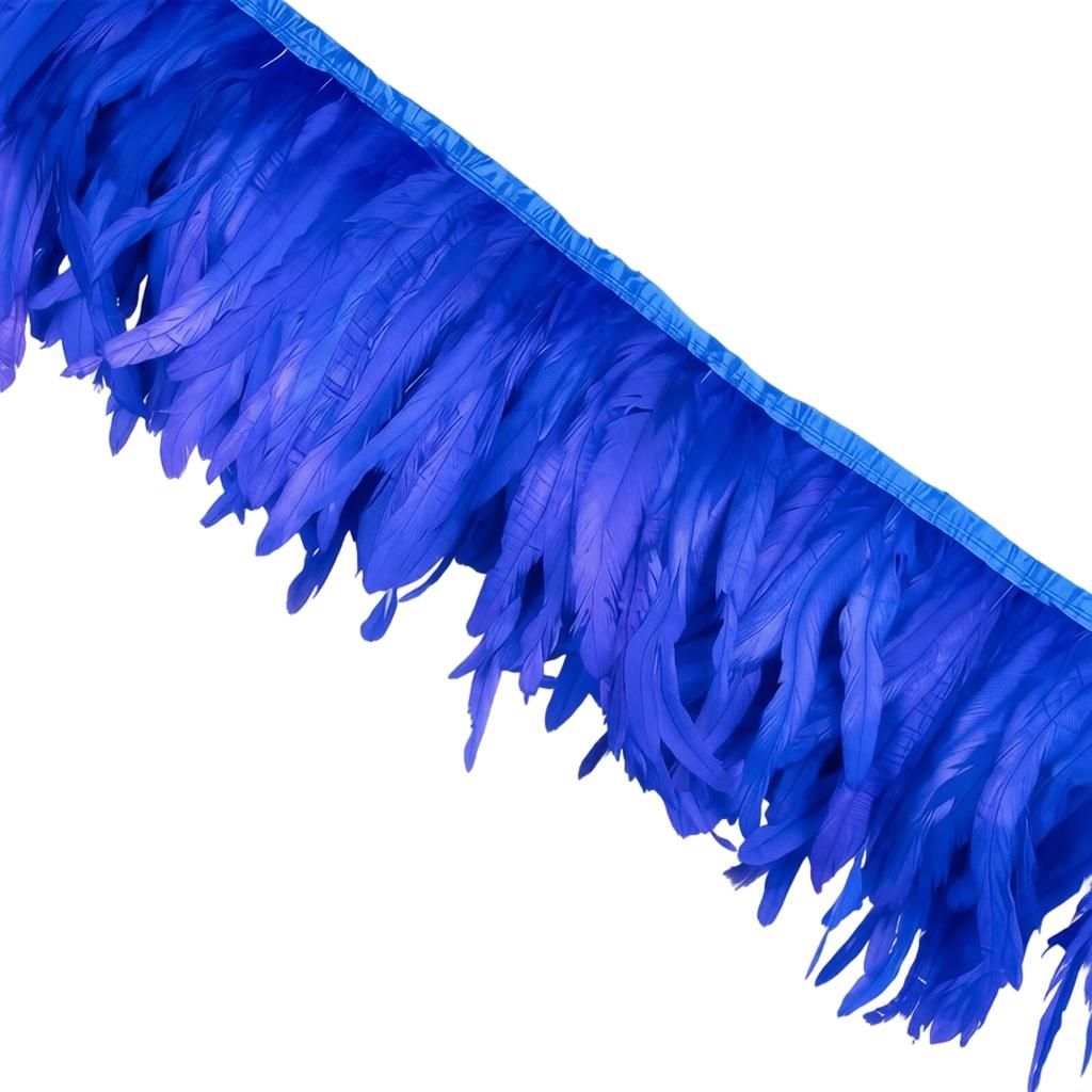 1 Meter Natural Large Feather Trim for Down Jackets, Shawls and Party Decorations