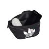 New Adidas Originals Recycled Material Satin Panel Crossbody One Shoulder Fanny Pack Regular Women's Black II3405