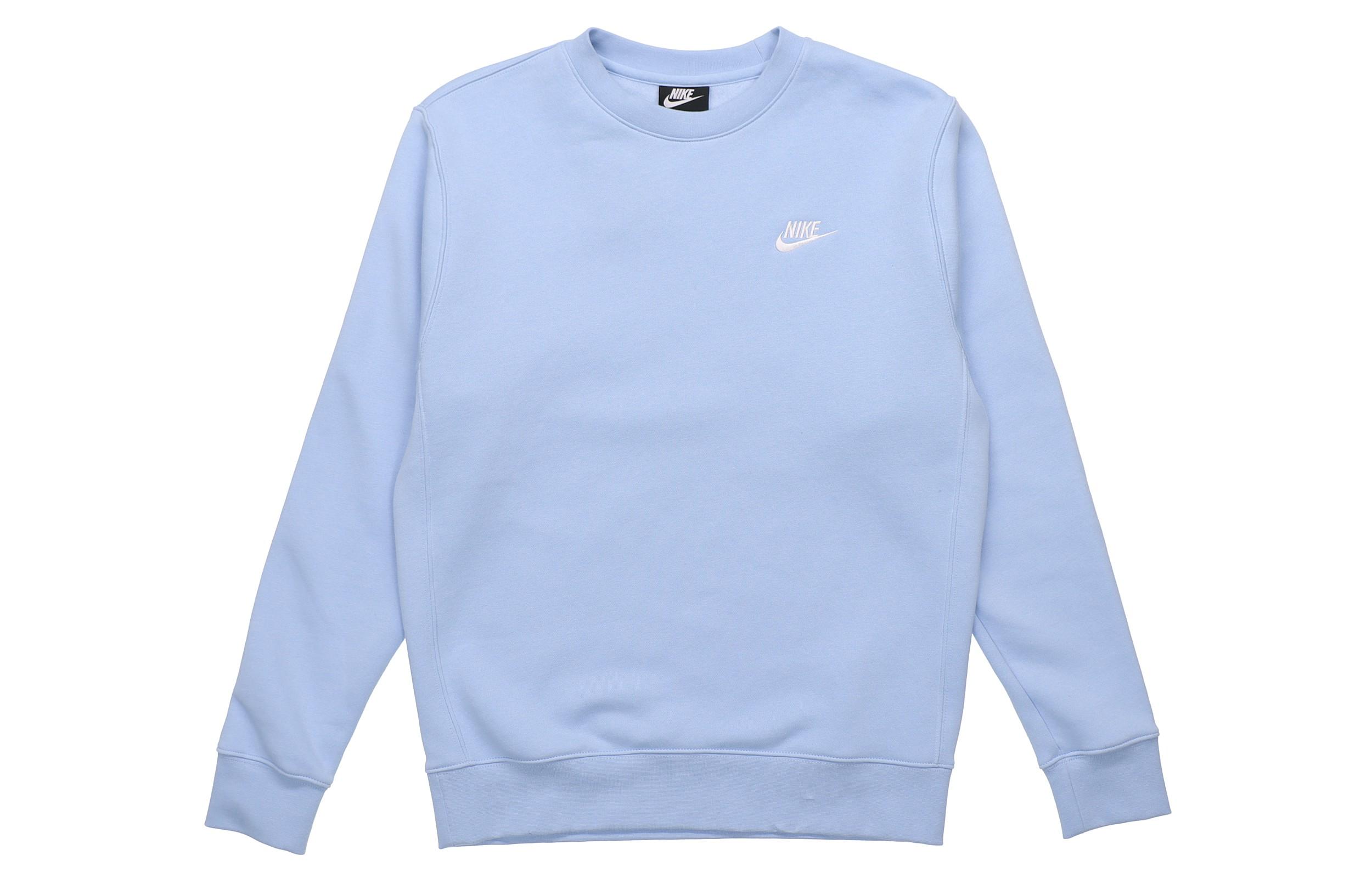 Nike Sweatshirts Men s Blue Crew Neck Moderate Regular BV2663-436 L
