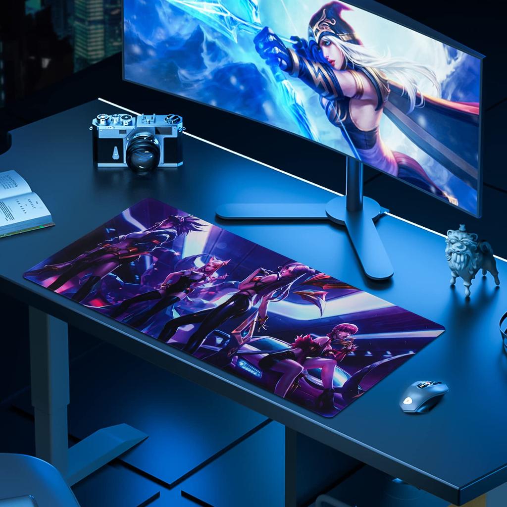 Newseego Gaming Mousepad for League of Legends Extra Simple - Large, Stylish, Design, Non-Slip, Durable, 800400mm