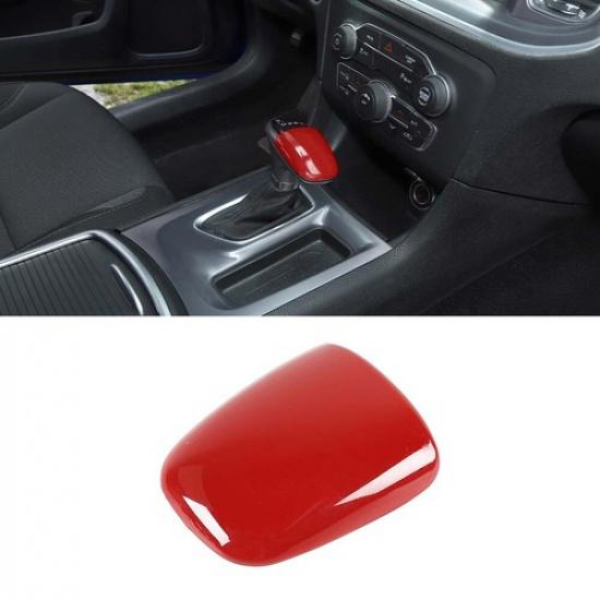 Red Console Gear Shift Button Knob Cover Trim For Dodge Charger 15+ Durango 18+