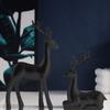 Durable Christmas Reindeer Ornament Resin Figurine DIY Holiday Tabletop Decorations For Festival Home Tabletop Decors