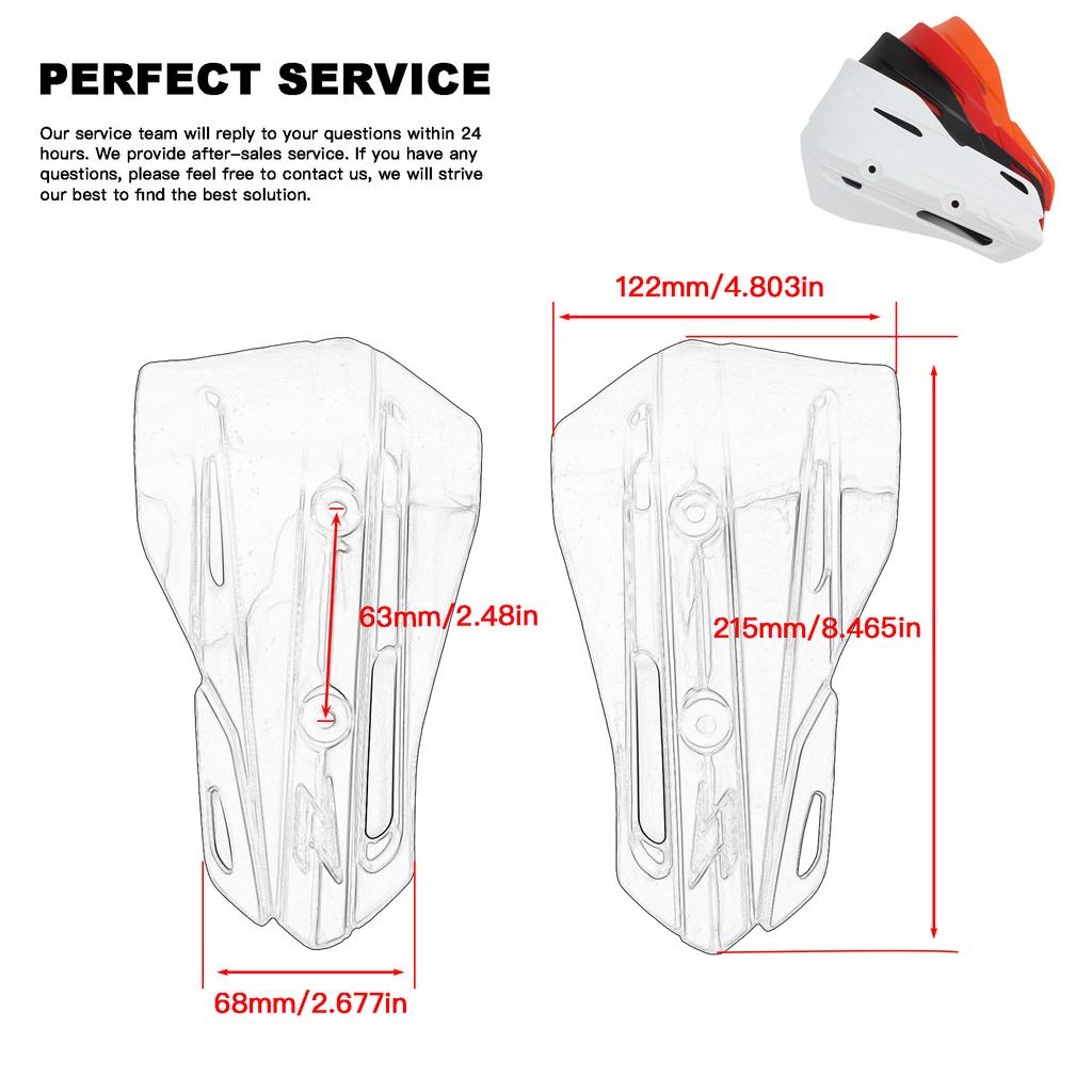 Motorcycle Handguard Hand Guard Handlebar Handguards Protector for Klx RMZ CRF YZF SX EXC XCW SMR Dirt Bike ATV Motocross Enduro