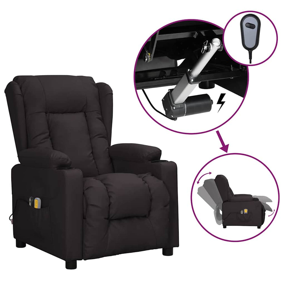 Fauteuil électrique de massage  Similicuir