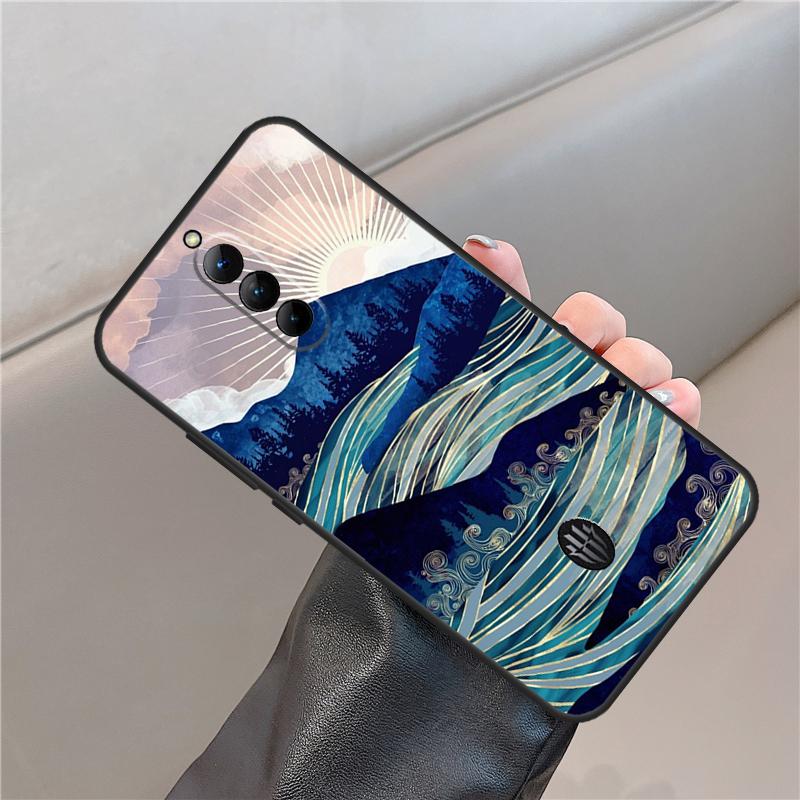Mondglanz Wald Ozean Sterne Hülle Für ZTE Nubia Red Magic 11 10 9 8 8S 9S 10S Pro Plus 6S 7S 6 7 Für RedMagic 10 Air Cover