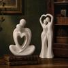 Flexible Figure Casting Forms, 4 Piece Couple Theme Set for Candle Projects with Gypsum Epoxy and Paraffin Pouring Use for Display Work