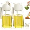 Lyyxjsltd 2-Pack Olive Oil Sprayer, One-Hand Operation, Oil, Soy Sauce, and Vinegar Dispenser, Waterproof and Easy To Store, Self-Locking Glass Oil Sp