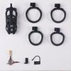 Lumi Men's Cobra Chastity Cage Resin Lock with Rings 100% Waterproof BDSM Adult Toy for Long-Term Wear VC11