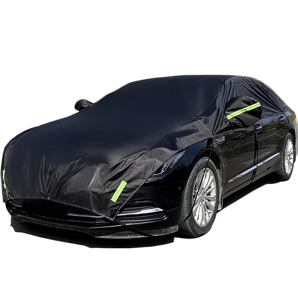 Half Car Body UV 420D Oxford Black Cover, Cover, Waterproof, Dustproof, Protection, Fabric, (Sedan)