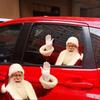 Funny Santa Claus Sticker Car Stickers Christmas Car Decorations 12-inch Length