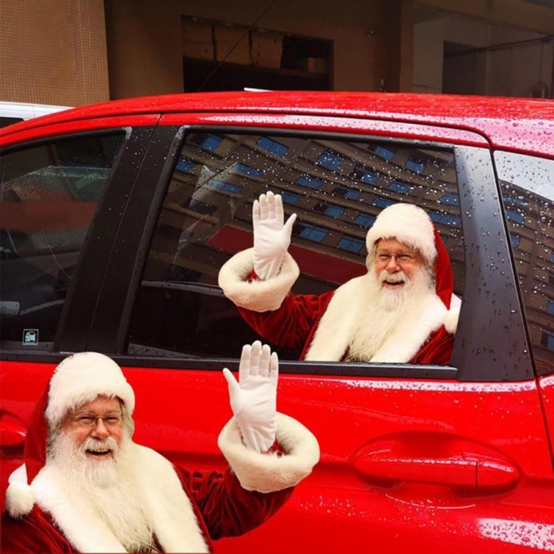 Funny Santa Claus Sticker Car Stickers Christmas Car Decorations 12-inch Length