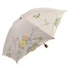 Faltbarer Sonnenschirm für Klasse 1 Sonne UV Geeignet für Sonnig und Regnerisch Langlebig Wasser Blumen und Vogel Tag Geschenk [Modernes Chinoiserie] Damen, Schutz, Schnitt,