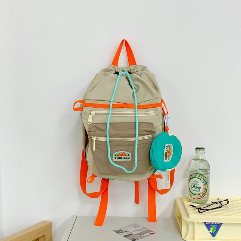 School bag summer cute foreign style dopamine leisure mountaineering light travel versatile outdoor shoulder back