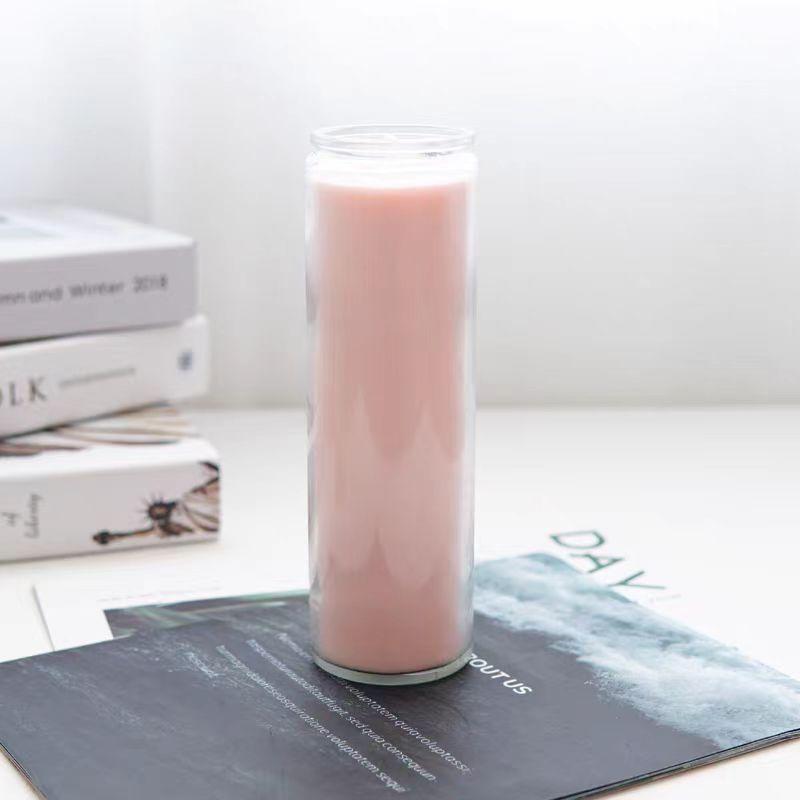 

Свеча 5 см Диаметр Стеклянная Религиозная 7 Дней Парафин Без запаха Рождественская Хэллоуин Свеча