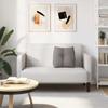 Back Cushion Taupe 45 X 24 X 50 Cm Fabric
