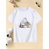 Kawaii Meme Cat Funny T Shirts Manga Kids Children's T-shirt Boys Girls Summer Spring Casual Top Tee Shirt