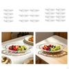 4 Pieces Dessert Bowl Banana Split Bowls Ice Cream Fruit Acrylic Material Ergonomic Boat