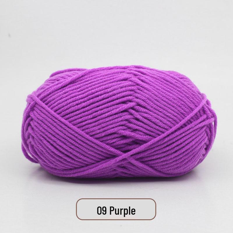 5-Strand Milk Cotton Yarn Scarf & Hand-Knitted Hat Yarn - Baby Soft, Medium Thickness, Free Shipping