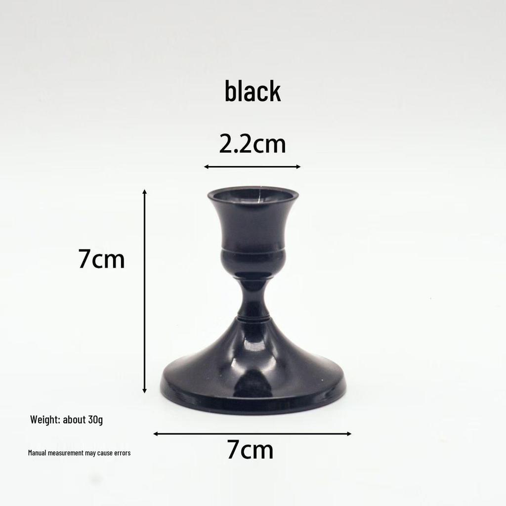 European Retro Luxury Candle Holder, Creative Nordic Iron Art Trumpet Bell Design