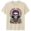 Momster Vibes Unisexs TShirt Skeleton Pumpkin Halloween Halloween Gift For Her