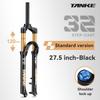 TANKE Bike Fork Rebound Adjustable MTB Air Front Suspension 26/27.5/29 Inch 120mm Travel Quick Release Fork Bicycle Accessories