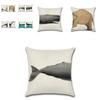 Premium Quality Cotton Linen Pillowcase Featuring Delightful Animal Patterns