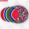 Cappellino da Baseball Gambia Gratuito Nome Numero 3D Personalizzato Logo Squadra Araba Cappello Gm Paese Gmb Viaggio Nazione Francese Bandiera Islamica Araba Copricapo