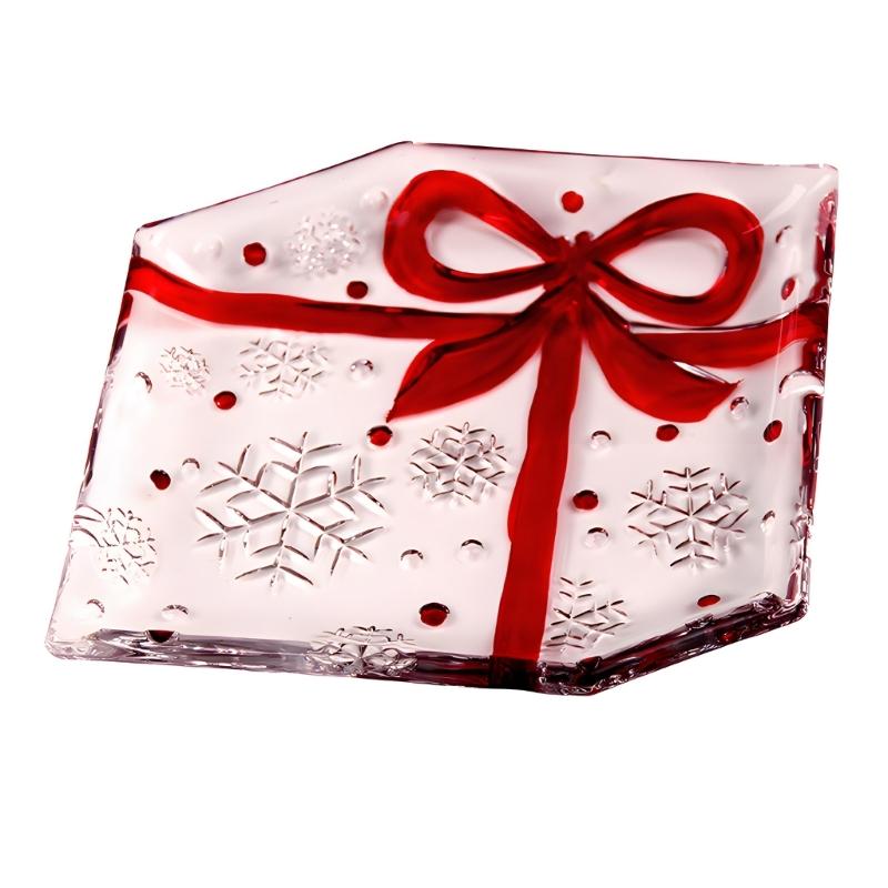 

Decorative Bowknot Glass Bowl Multipurpose Entertaining Dish For Candy Fruits And Pastries Enhances Table Setting 1