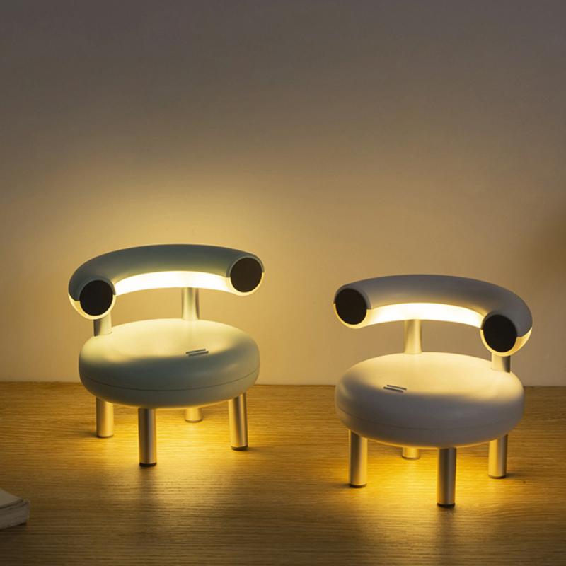 Kaufe Creative LED chair table lamp Double color eye protection night