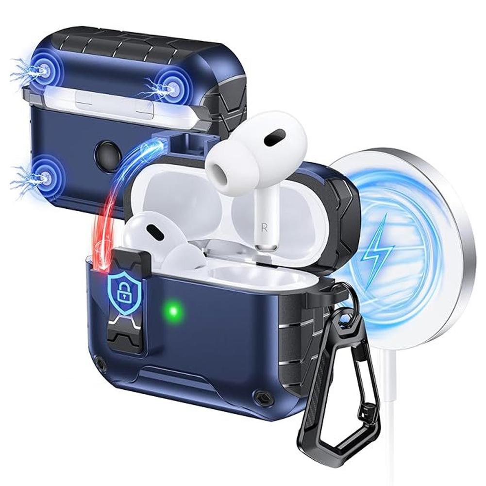 Auto-Open for AirPods Pro 3 Gen Case with Magnet, Compatible with Apple AirPods Charging Case, Full Protective Cover w/ Keychain