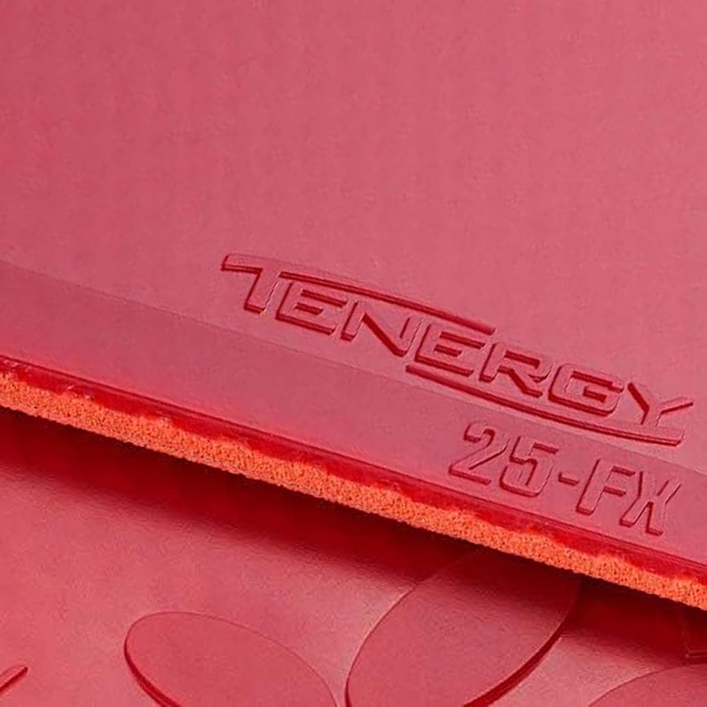 Butterfly Tenergy 25 FX Table Tennis Rubber Red 2.1mm Thickness High Spin Performance