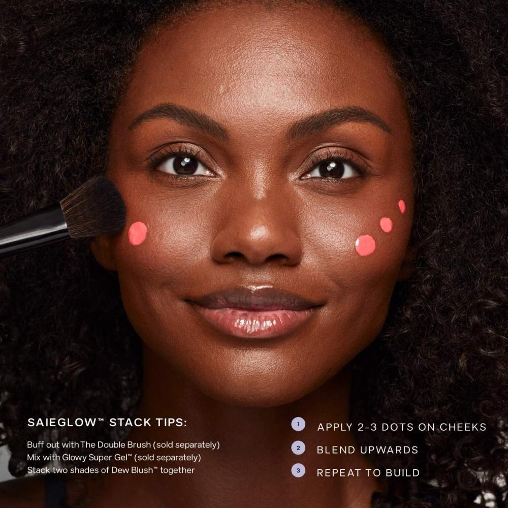 Saie Dew Blush Liquid Cream Blush 0.40 Oz   12 Ml Dreamy Bright Berry