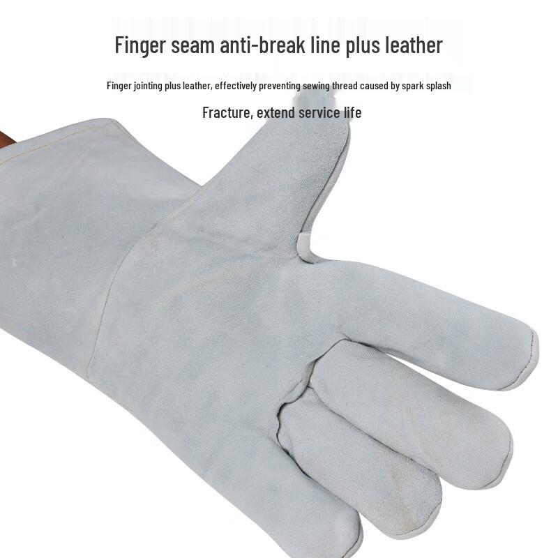 Jinsu Extended Thick Sheepskin Welding Gloves