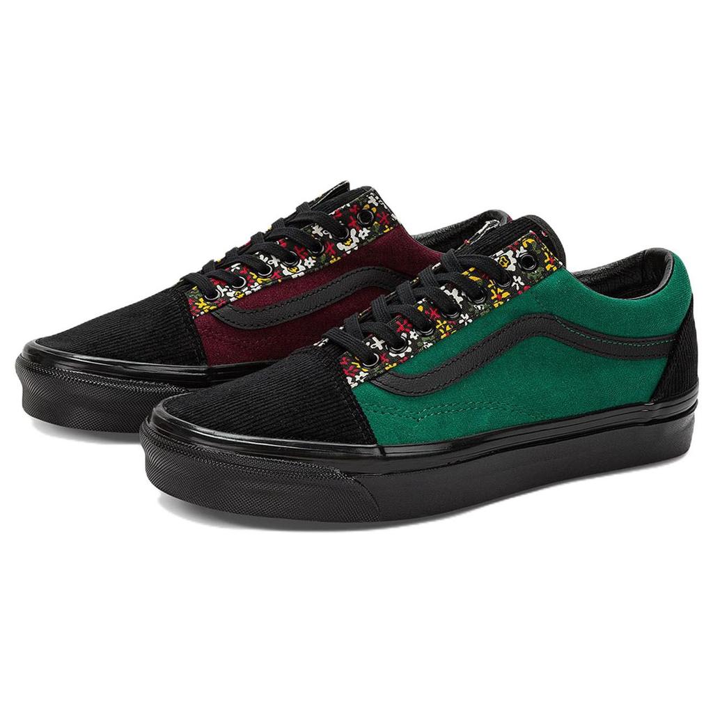 Vans Old Skool 36 DX Anaheim Factory - Velvet Floral Unisex Sneakers Multi-Color Velvet-Red Green VN0A4BVQRGR