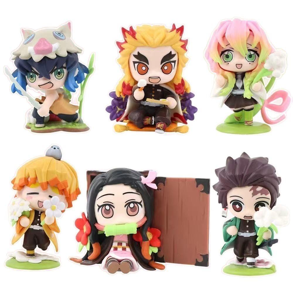 Hot MINISO Genuine Bushiroad Palverse D emon Slayer: Kimetsu No Yaiba Anime Model Blind Box Vol.1 Ornament Toy Present