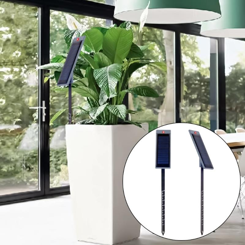 Soil Moisture Detector Solar Power Moisture Meter Tester for Patio Indoor Outdoor Plant Long Probe Testing Tool