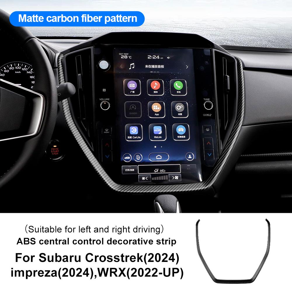 Für Subaru Crosstrek 2025 Impreza 2025 WRX 2025 2025 2025 ABS Auto Schaltknauf Panel Aufkleber Glänzend Matt Kohlefaser Zubehör