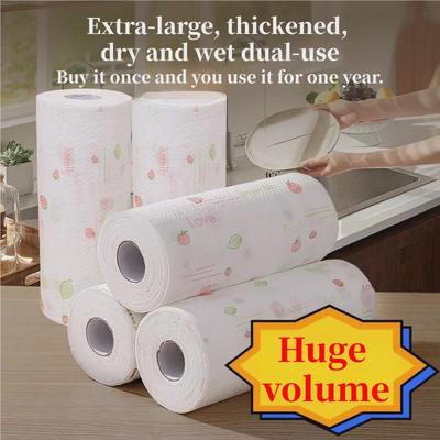Heavy-Duty Dual-Use Disposable Kitchen Rag: Super Absorbent for Oil & Water, Wet/Dry Cleaning.