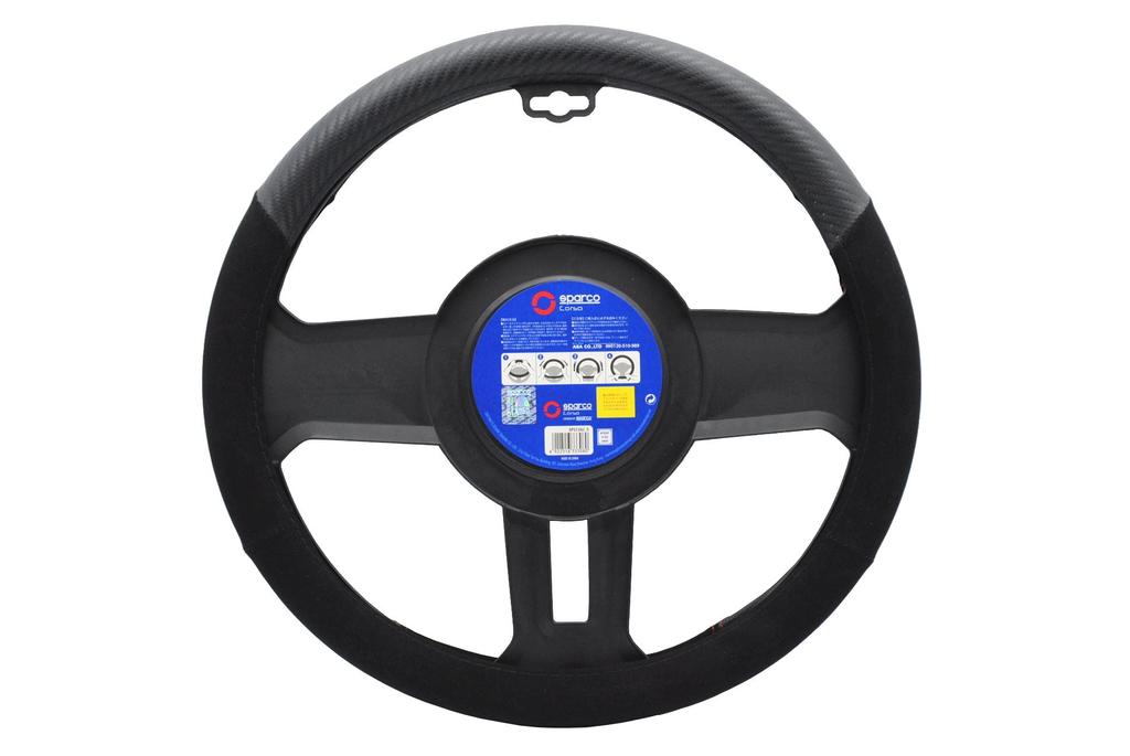 Lenkradbezug Carbon Wildleder S Größe Schwarz SPARCO-CORSA & SPS126J_S