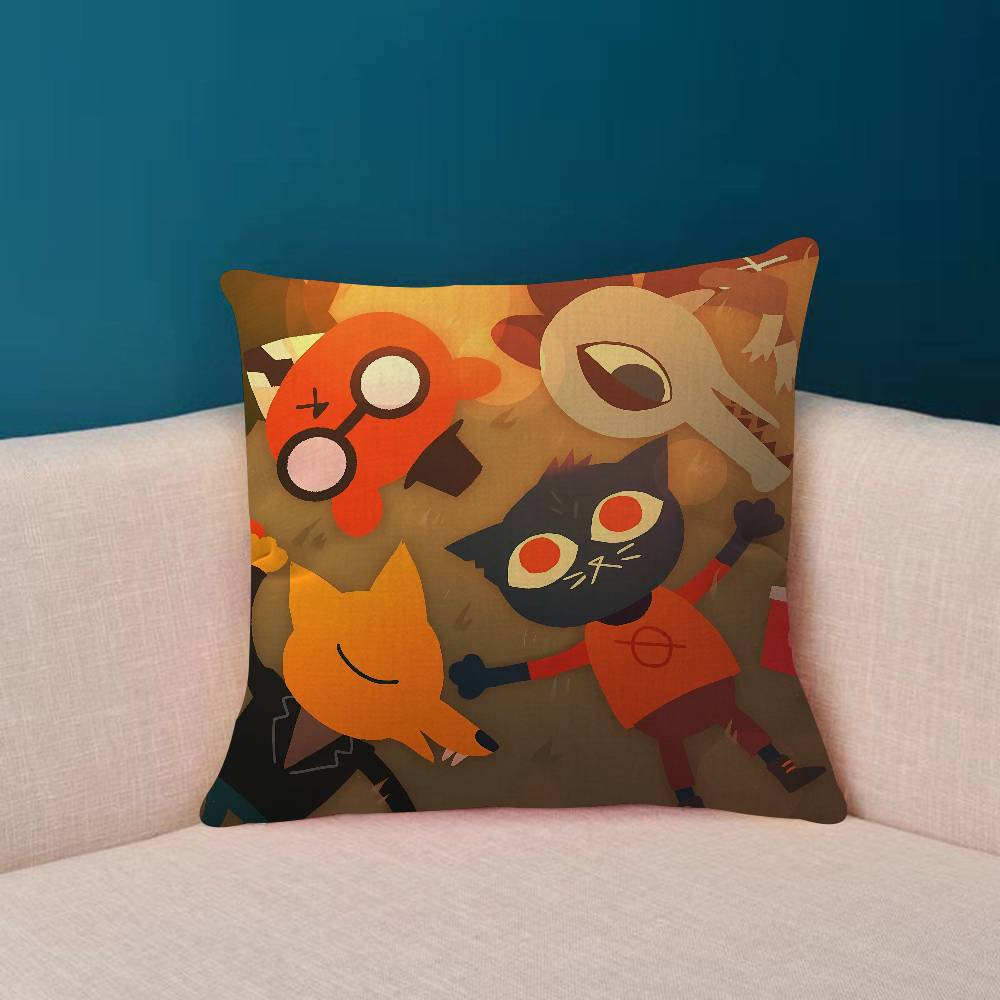 Anime N-Night In The Woods Game Pillow Case Plush Fabric Soft Double Sided Print Sofa Cushion Cover Throw Pillow Covers