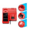 Replace 3A 12V 14V 18V Rapid Fast Li-Ion Charger Fit For Milwaukee M12-18C Dual Port Multi-Voltage Lithium-Ion Battery M12 M18