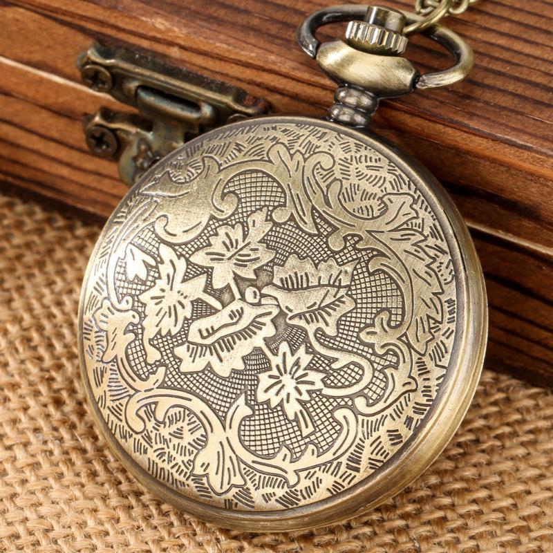 Strass Eule Taschenuhr Vintage Herren Damen Quarzuhren Accessoires Weihnachtsgeschenke