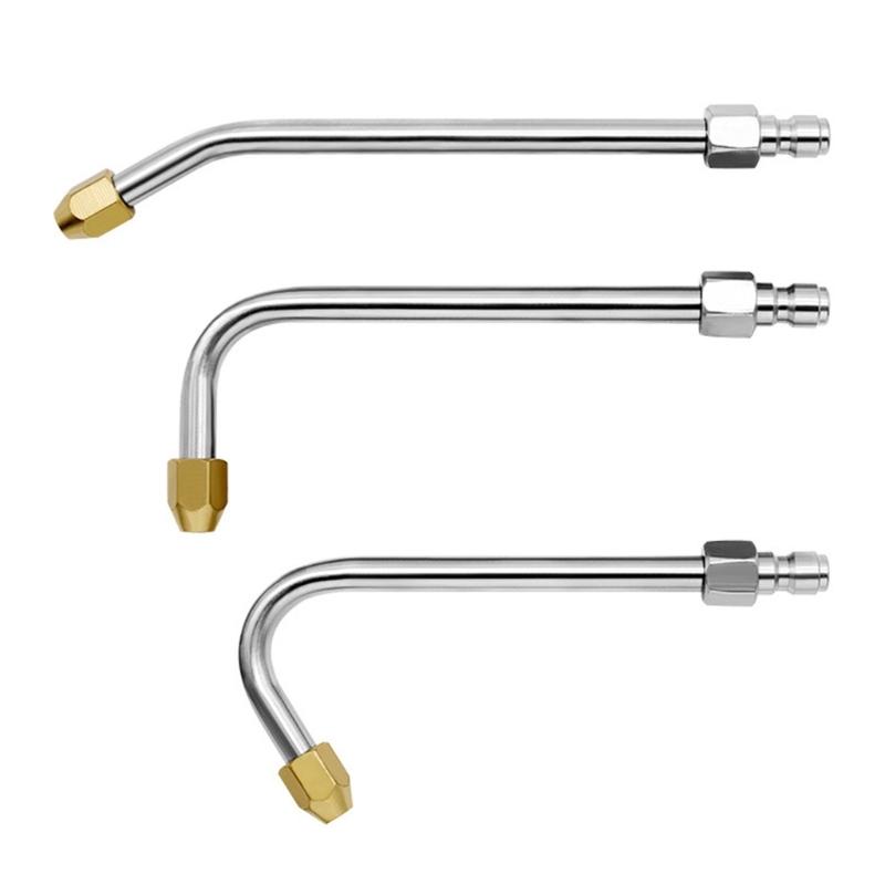 3Pack Pressure Washer Extension Wands Curveds Extension Rod 1/4Inch QuickConnects Washer Elbow Rod Water Kit
