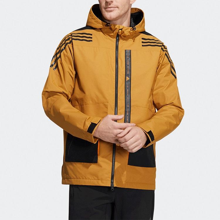 New Adidas Jacket Men's Wheat Brown HE7403