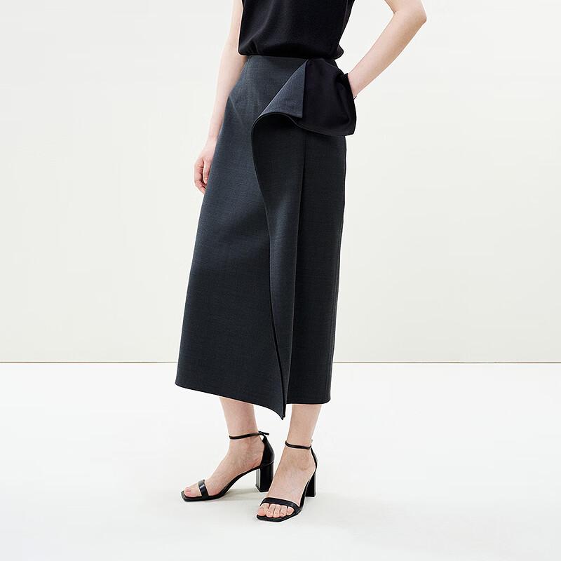 LESS 2025 Spring Casual Straight Long Skirt